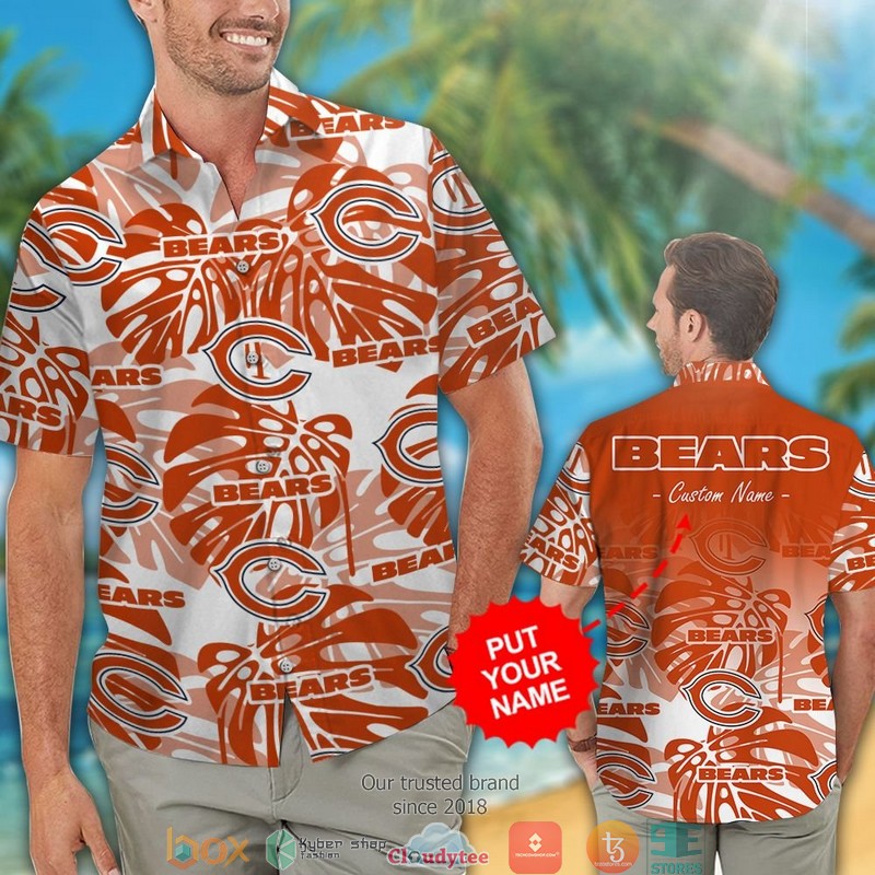 Personalized_Chicago_Bears_Monstera_deliciosa_Hawaiian_shirt_short_1