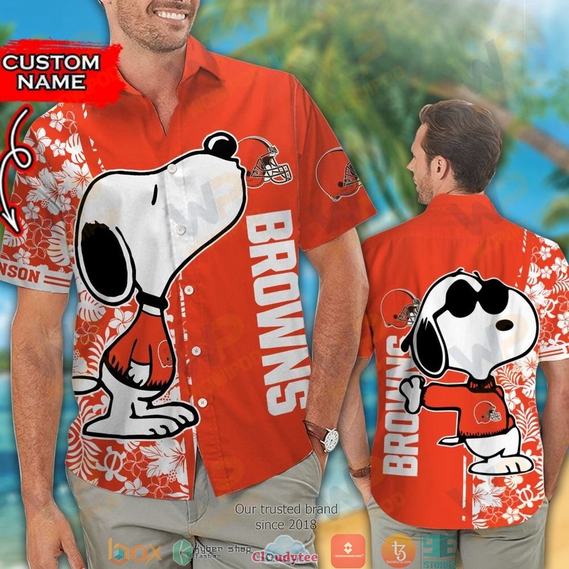 Personalized_Cleveland_Browns_Snoopy_Hawaiian_Shirt_short_1