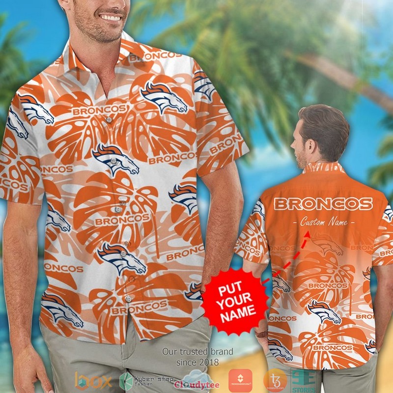 Personalized_Denver_Broncos_Monstera_deliciosa_Hawaiian_shirt_short_1