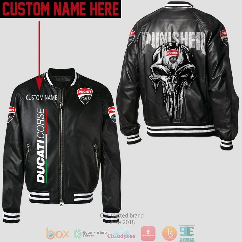 Personalized_Ducati_Punisher_Skull_Leather_Bomber_Jacket