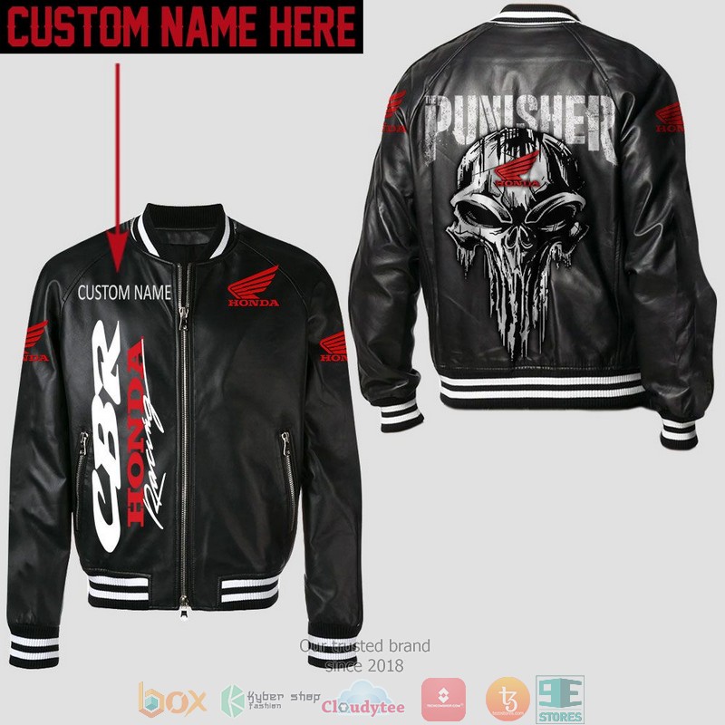 Personalized_Honda_CBR_Punisher_Skull_Leather_Bomber_Jacket