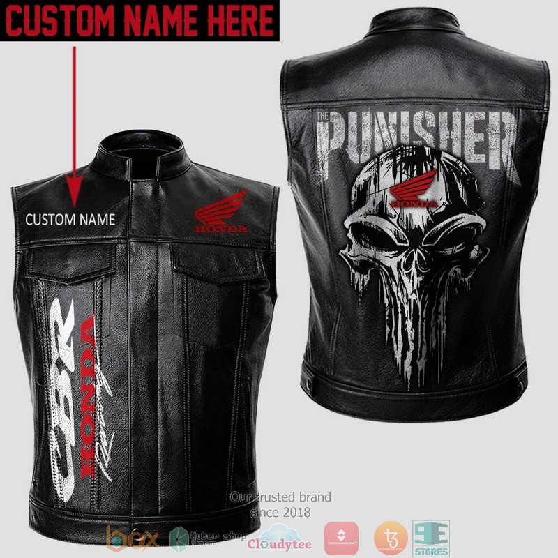 Personalized_Honda_CBR_Punisher_Skull_Vest_Leather_Jacket