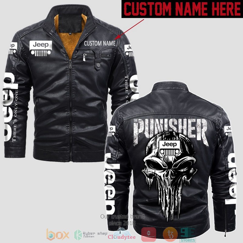 Personalized_Jeep_Punisher_Skull_Fleece_Leather_Jacket