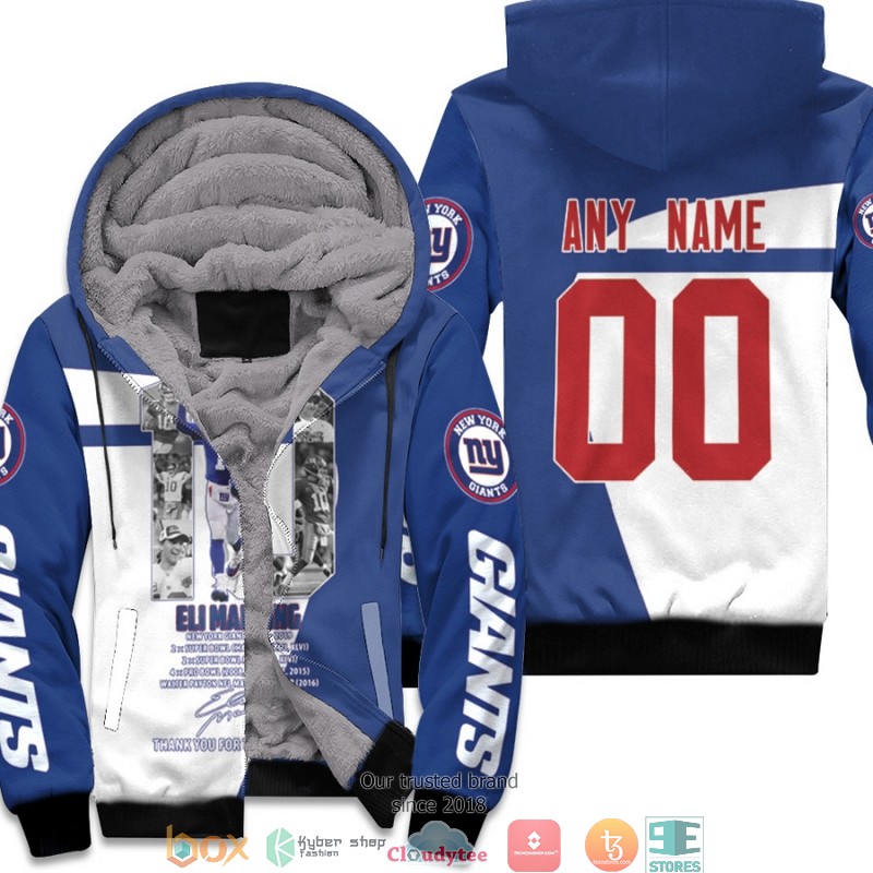 Personalized_NFL_New_York_Giants_Eli_Manning_10_Thank_You_For_The_Memories_Signed_3D_Fleece_Hoodie