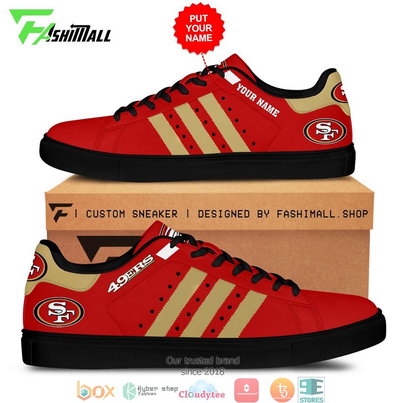 Personalized_NFL_San_Francisco_49ers_Stan_Smith_Low_Top_Shoes