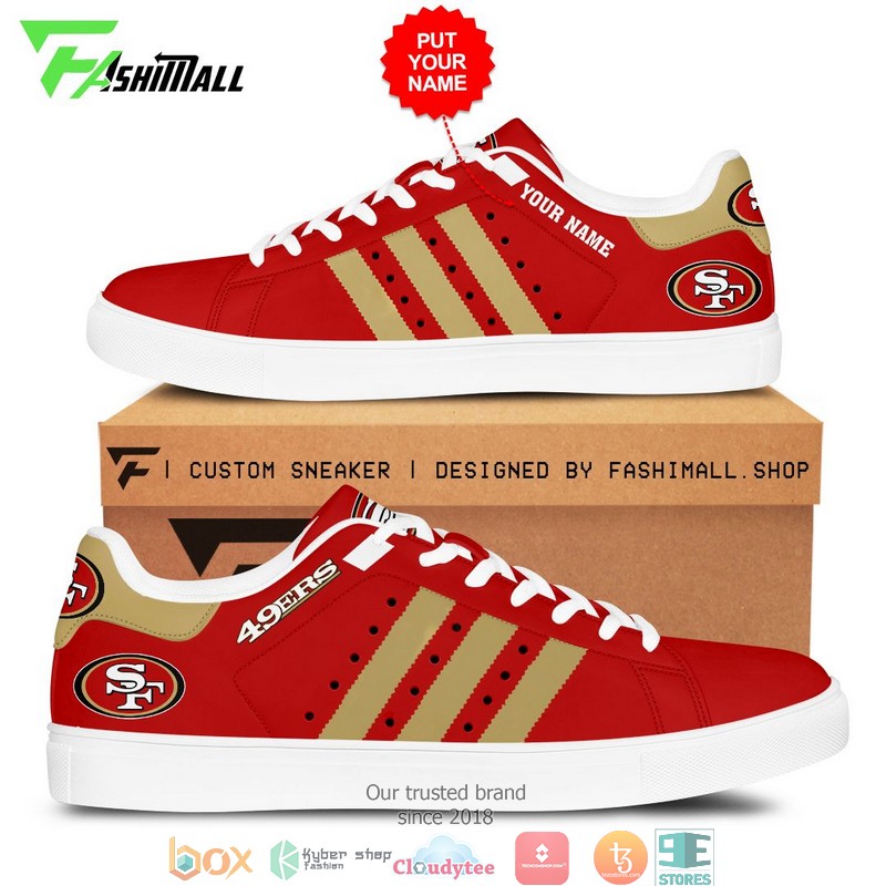 Personalized_NFL_San_Francisco_49ers_Stan_Smith_Low_Top_Shoes_1