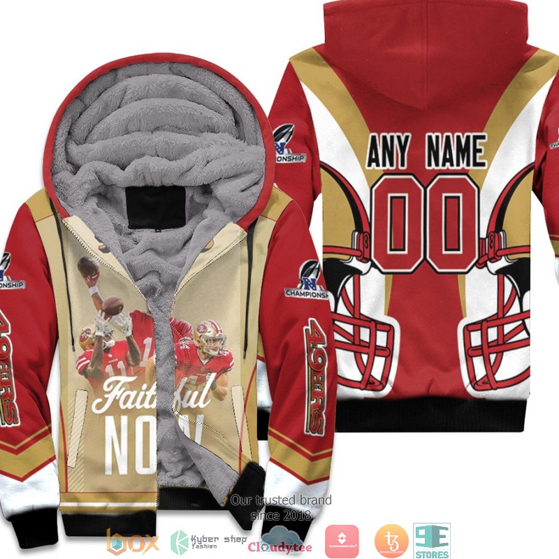 Personalized_NFL_San_Francisco_49ers_Team_Great_Players_NFC_Championship_2022_Faithful_3d_Fleece_Hoodie