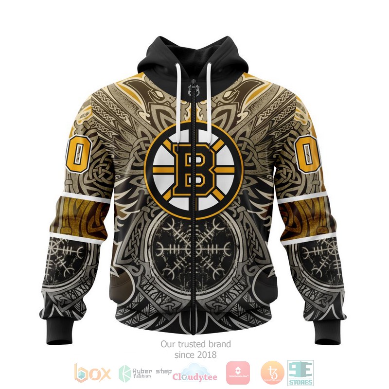 Personalized_NHL_Boston_Bruins_Norse_Viking_Symbols_3D_shirt_hoodie_1