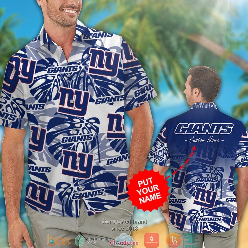 Personalized_New_York_Giants_Monstera_deliciosa_Hawaiian_Shirt_short_1