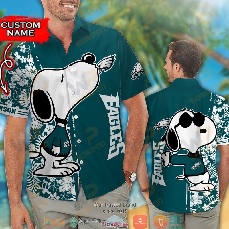 Personalized_Philadelphia_Eagles_Snoopy_Hawaiian_Shirt_short_1