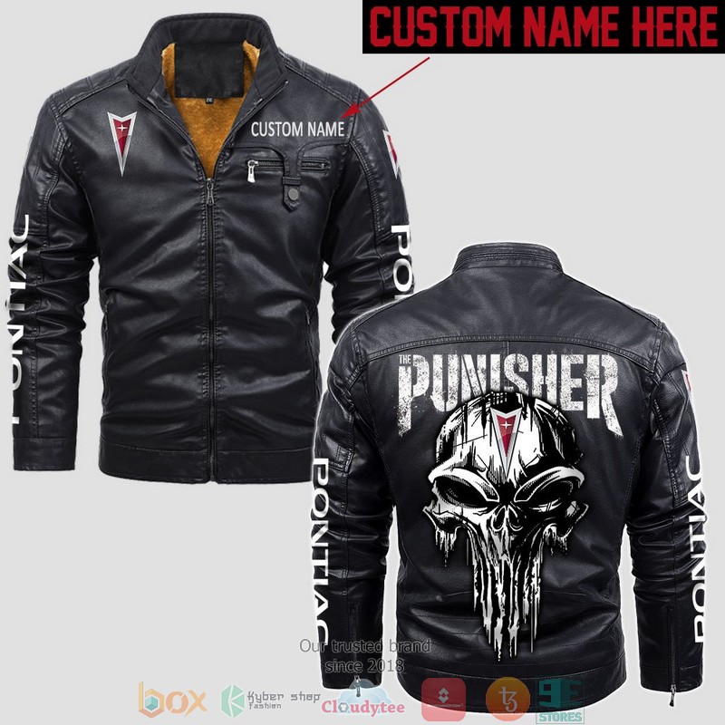 Personalized_Pontiac_Punisher_Skull_Fleece_Leather_Jacket