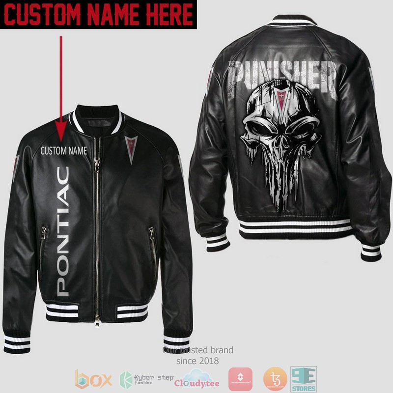 Personalized_Pontiac_Punisher_Skull_Leather_Bomber_Jacket
