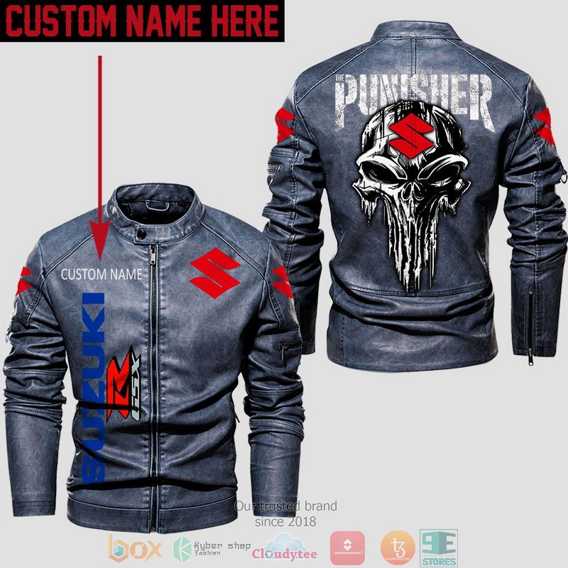 Personalized_Suzuki_Punisher_Skull_Collar_Leather_Jacket_1