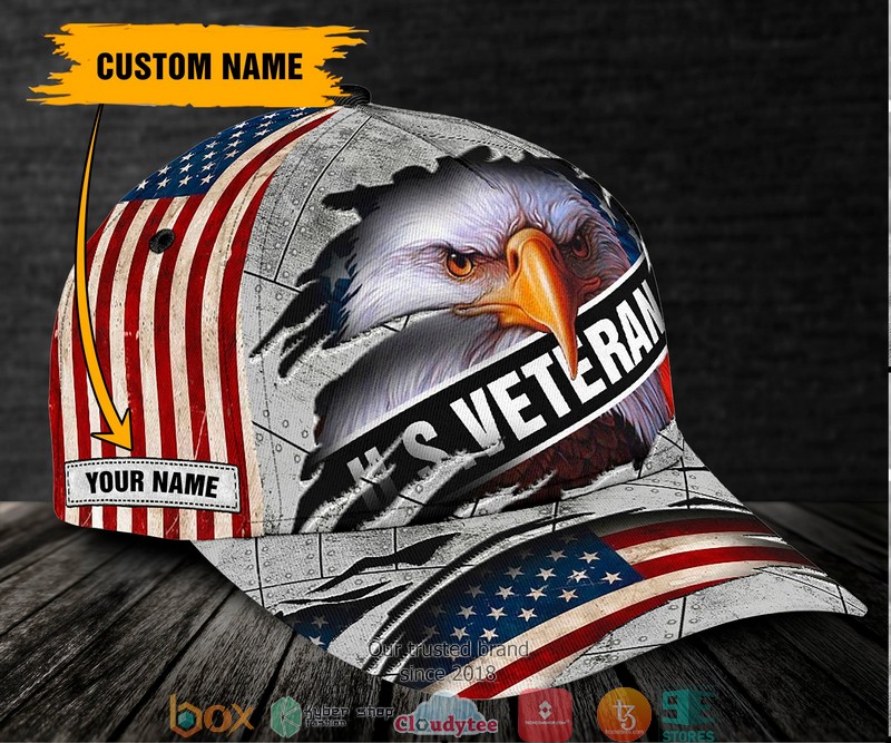Personalized_US_Veteran_Eagle_American_flag_Cap