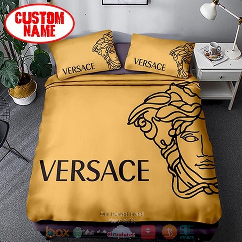 Personalized_Versace_Luxury_brand_custom_gold_Bedding_Set