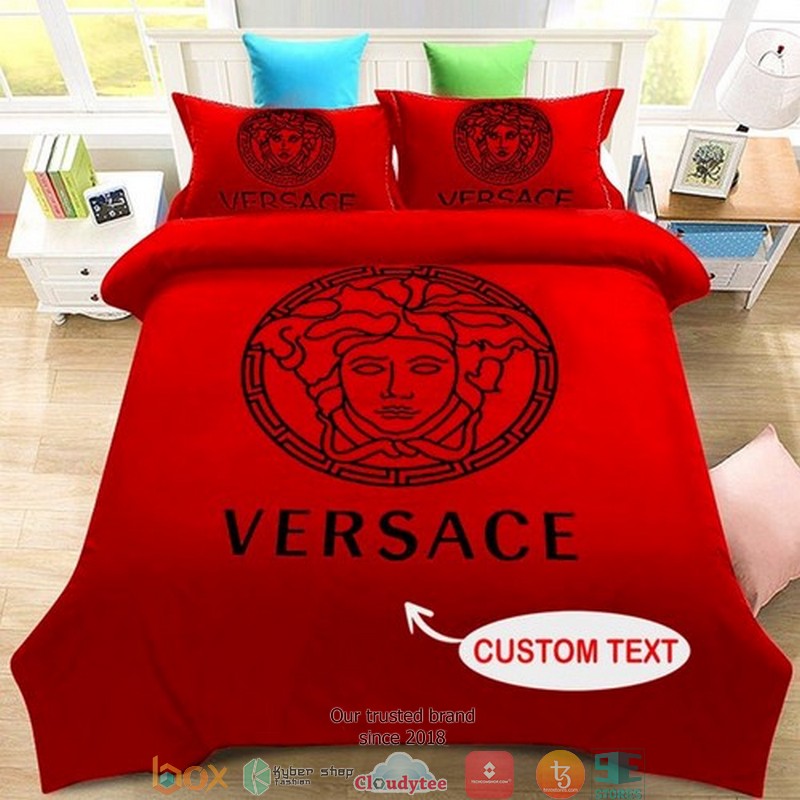 Personalized_Versace_Red_Duvet_cover_bedding_set