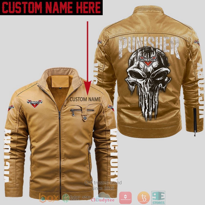 Personalized_Victory_Punisher_Skull_Fleece_Leather_Jacket