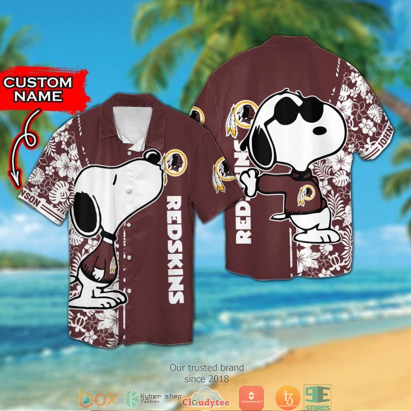 Personalized_Washington_Redskins_Snoopy_Hawaiian_Shirt_Short