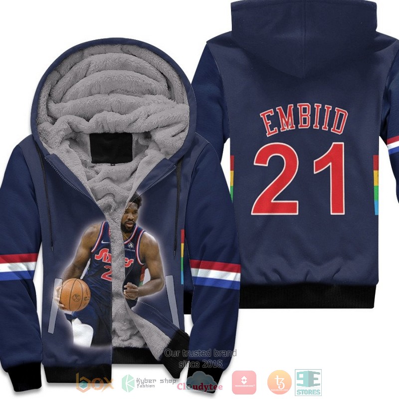Philadelphia_76ers_Joel_Embiid_21_NBA_Navy_fleece_hoodie