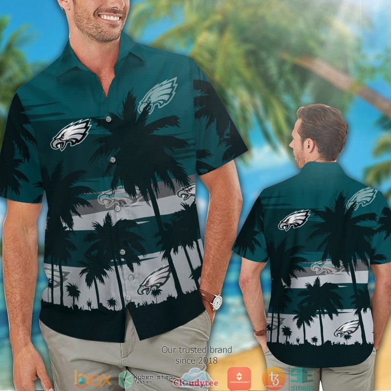 Philadelphia_Eagles_Coconut_island_Green_Hawaiian_Shirt_short_1