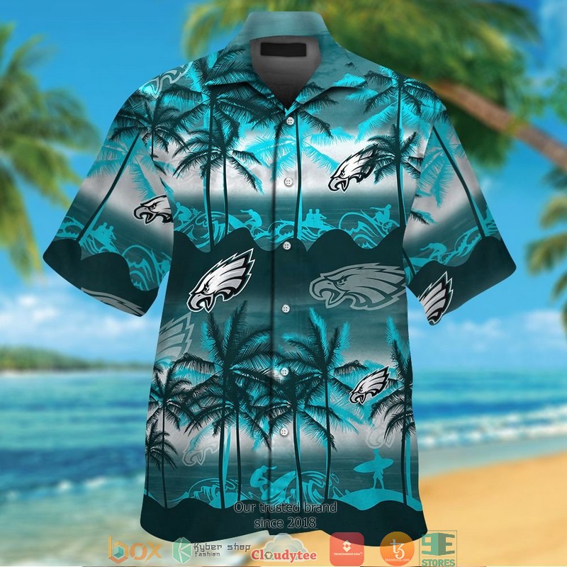 Philadelphia_Eagles_Coconut_island_Ocean_Waves_Hawaiian_Shirt_short