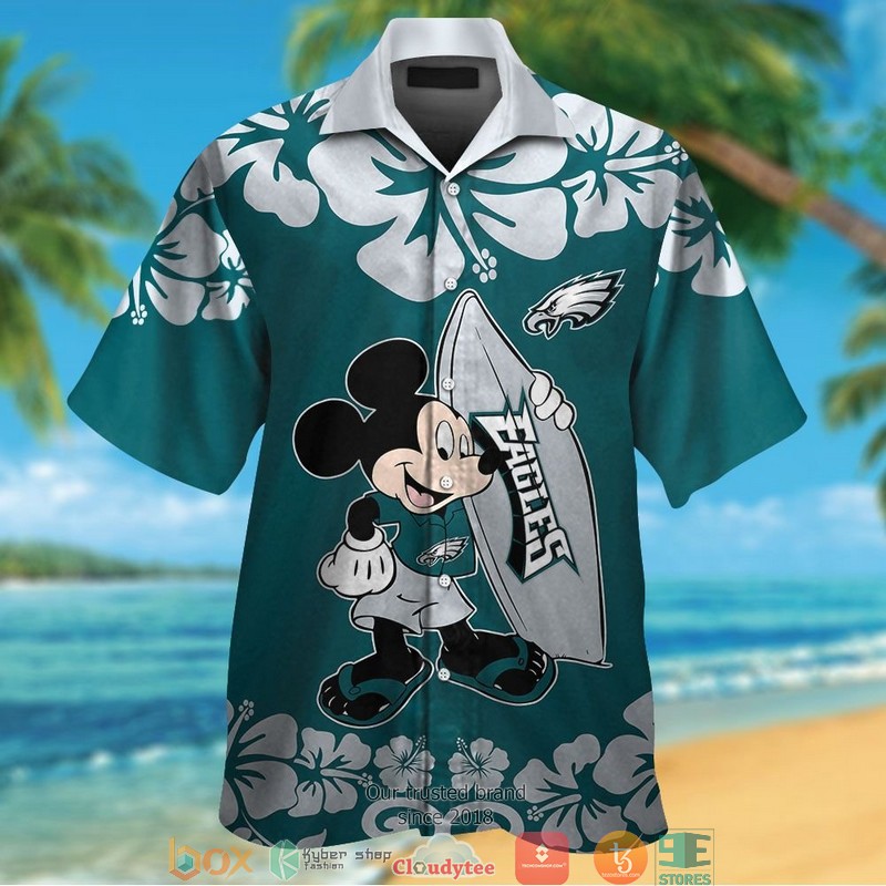 Philadelphia_Eagles_Mickey_Mouse_Hawaiian_Shirt_short