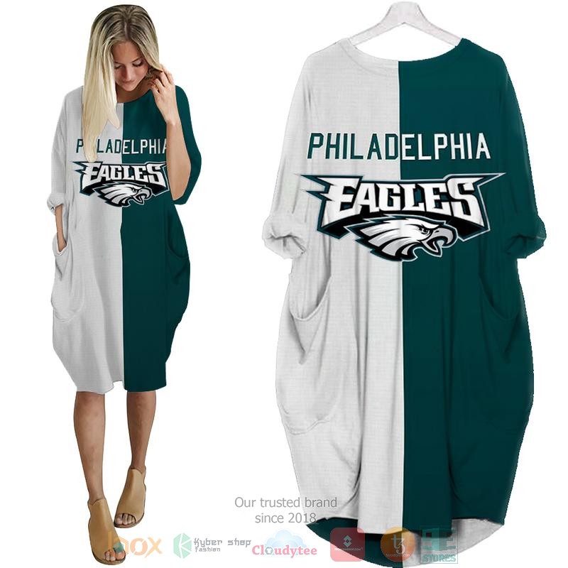 Philadelphia_Eagles_NFL_white_green_Pocket_Dress