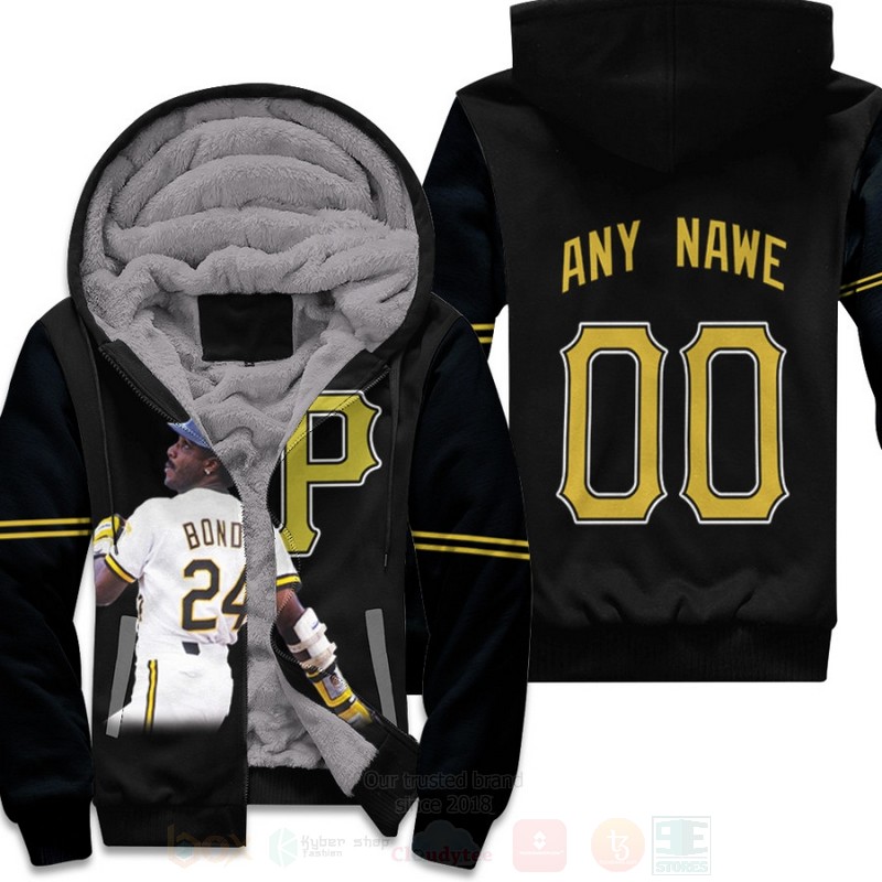 Pittsburgh_Pirates_Barry_Bonds_24_MLB_Black_2019_Personalized_3D_Fleece_Hoodie