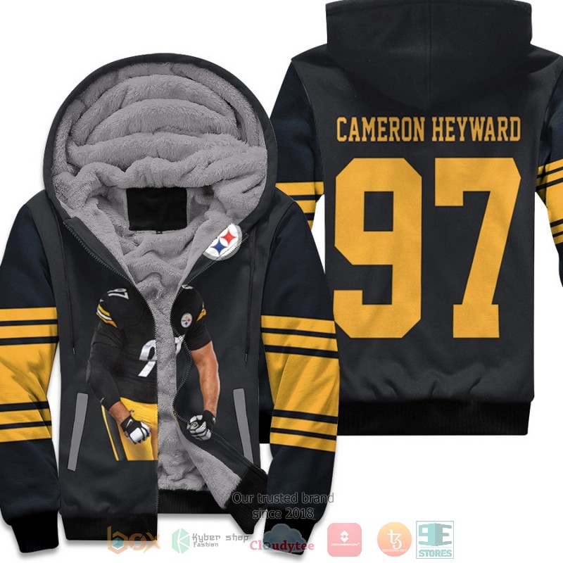 Pittsburgh_Steelers_Cameron_Heyward_97_NFL_Black_fleece_hoodie