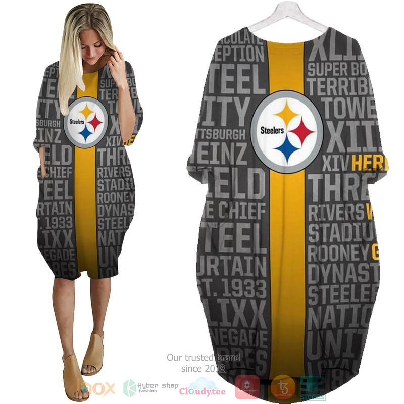 Pittsburgh_Steelers_NFL_grey_Pocket_Dress