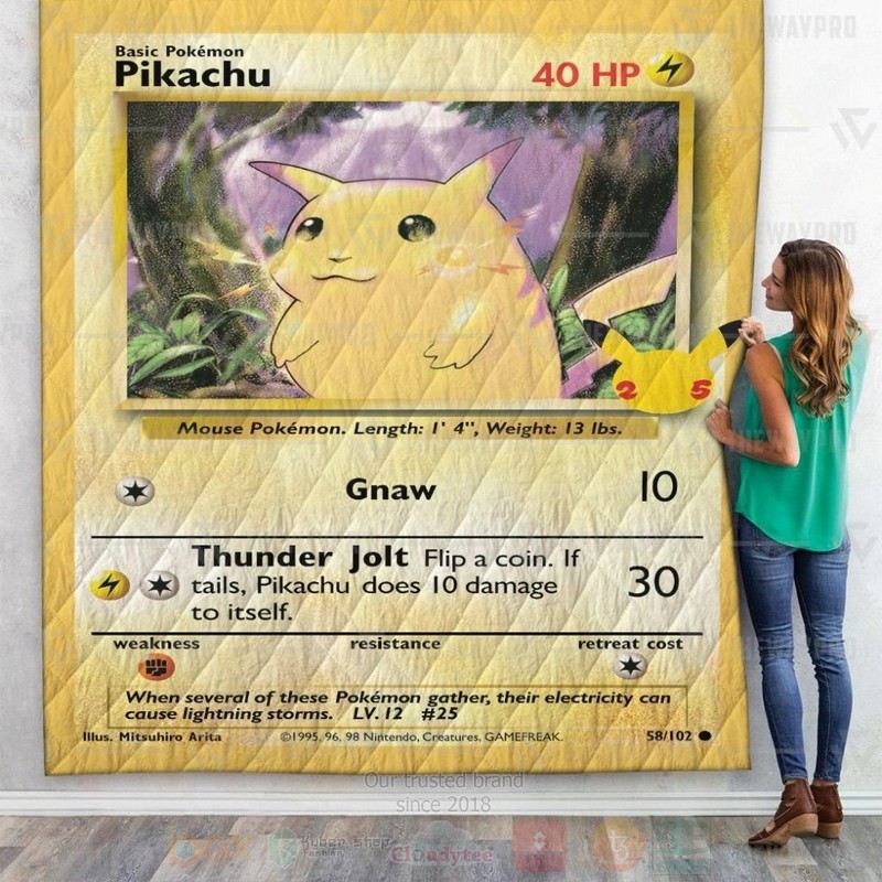 Pokemon_Pikachu_Card_Custom_Quilt