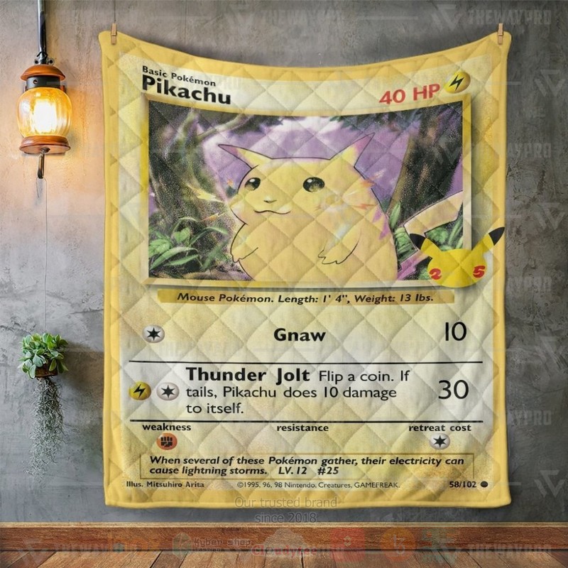 Pokemon_Pikachu_Card_Custom_Quilt_1