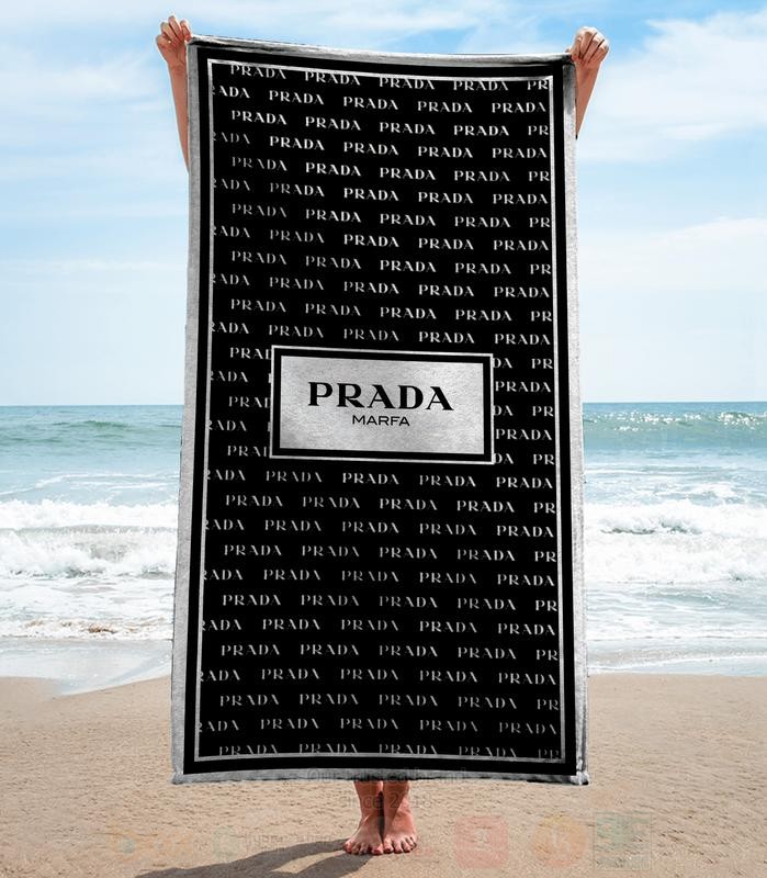 Prada_Marfa_Black_Microfiber_Beach_Towel