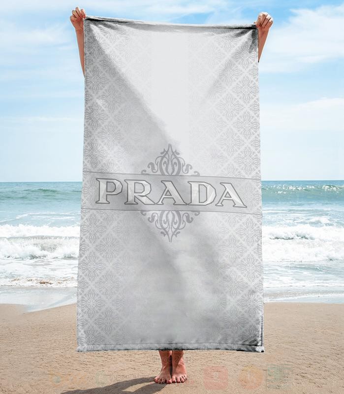 Prada_White-Grey_Microfiber_Beach_Towel