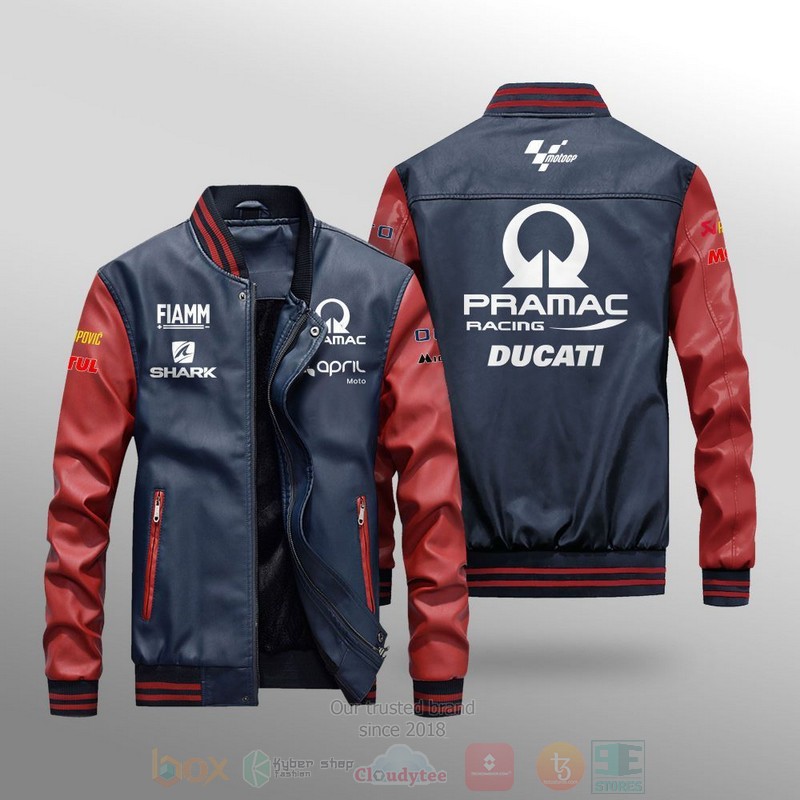 Pramac_Racing_Motogp_Team_Leather_Bomber_Jacket_1