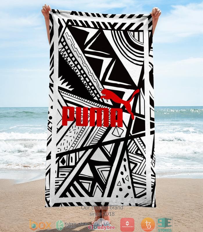 Puma_SE_black_white_Beach_Towel