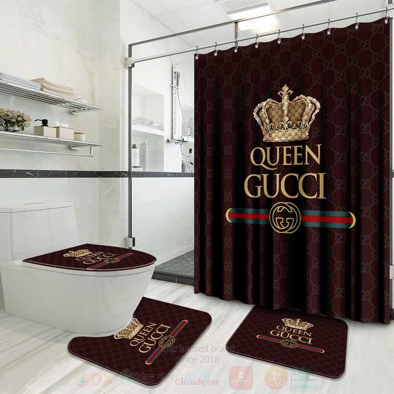 Queen_Gucci_Brown_Shower_Curtain_Bathroom_Set