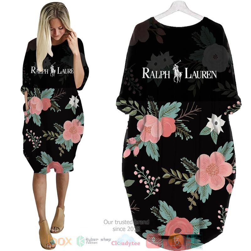 Ralph_Lauren_flowers_black_Pocket_Dress