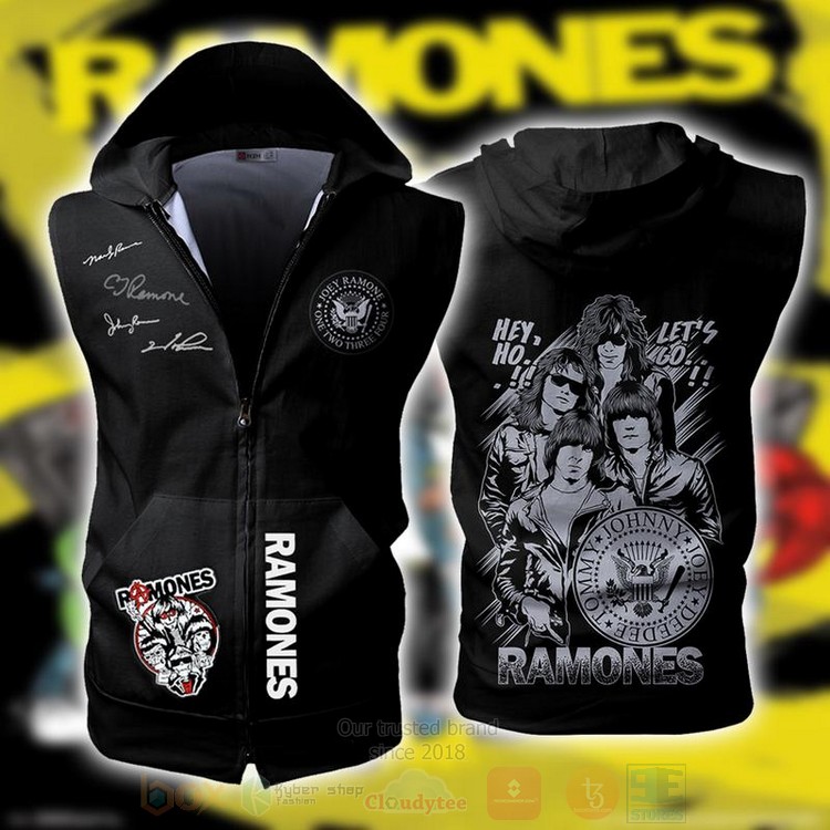 Ramones_Vest_Zip-Up_Hoodie