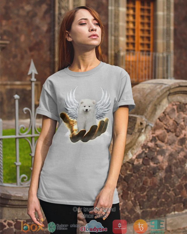 Samoyed_Golden_Hand_Heaven_Wings_2d_shirt_hoodie
