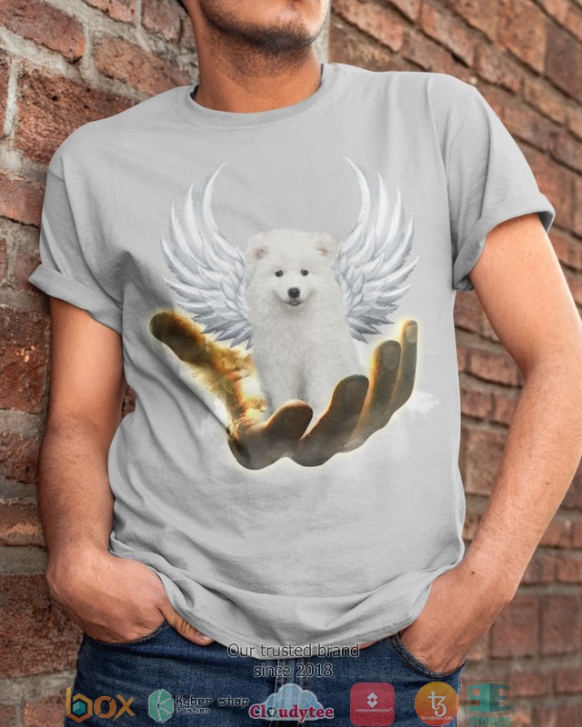 Samoyed_Golden_Hand_Heaven_Wings_2d_shirt_hoodie_1