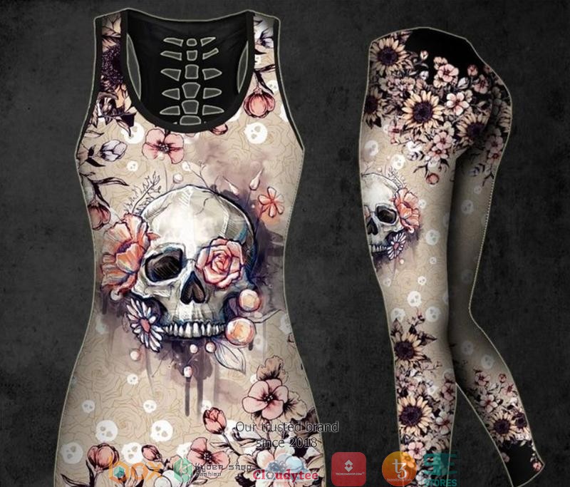 Skull_Flower_Tank_Top_Legging