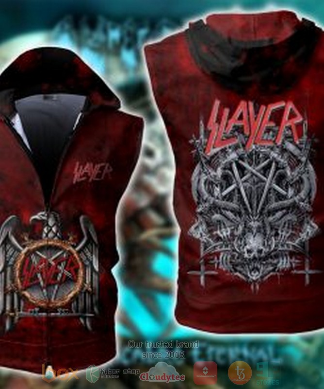 Slayer_Band_Thrash_Metal_Band_Sleeveless_zip_vest_leather_jacket