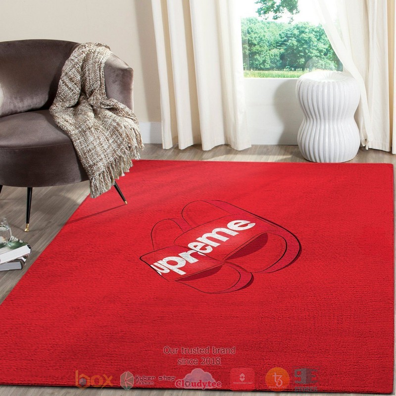 Slippers_Supreme_red_Rug