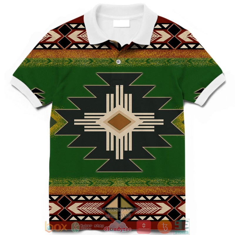 Southwest_Green_Symbol_Native_American_Polo_Shirt