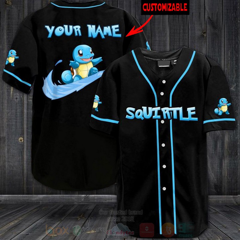 Squirtle_Pokemon_Custom_Name_Baseball_Jersey_Shirt