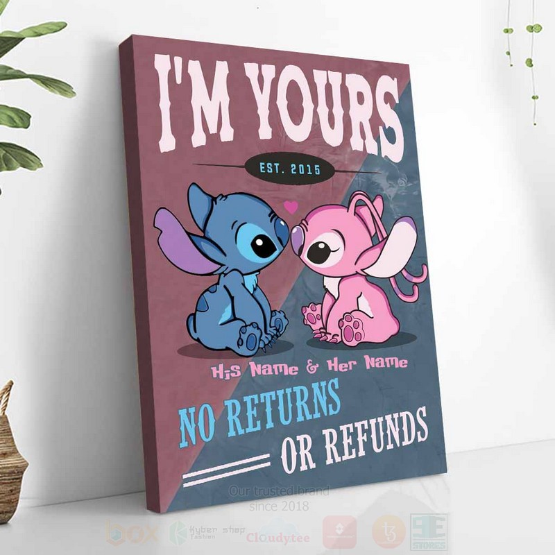 Stitch_and_Angel_Im_Yours_Est_2015_No_Returns_Or_Refunds_Personalized_Canvas