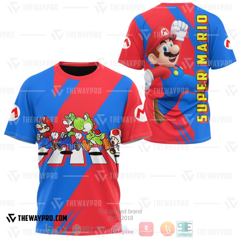 Super_Mario_Cross_The_Street_3D_T-Shirt
