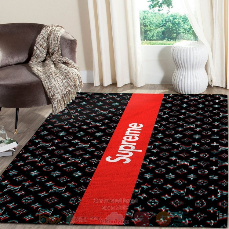 Supreme-Louis_Vuitton_Red-Black_Color_Inspired_Rug