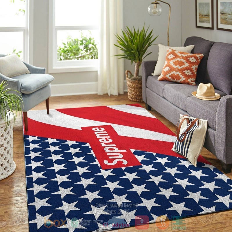 Supreme_Fashion_brand_American_flag_Rug